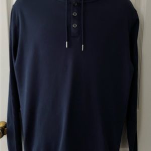 Robert Barakett Navy Georgia Hoodie Size L
